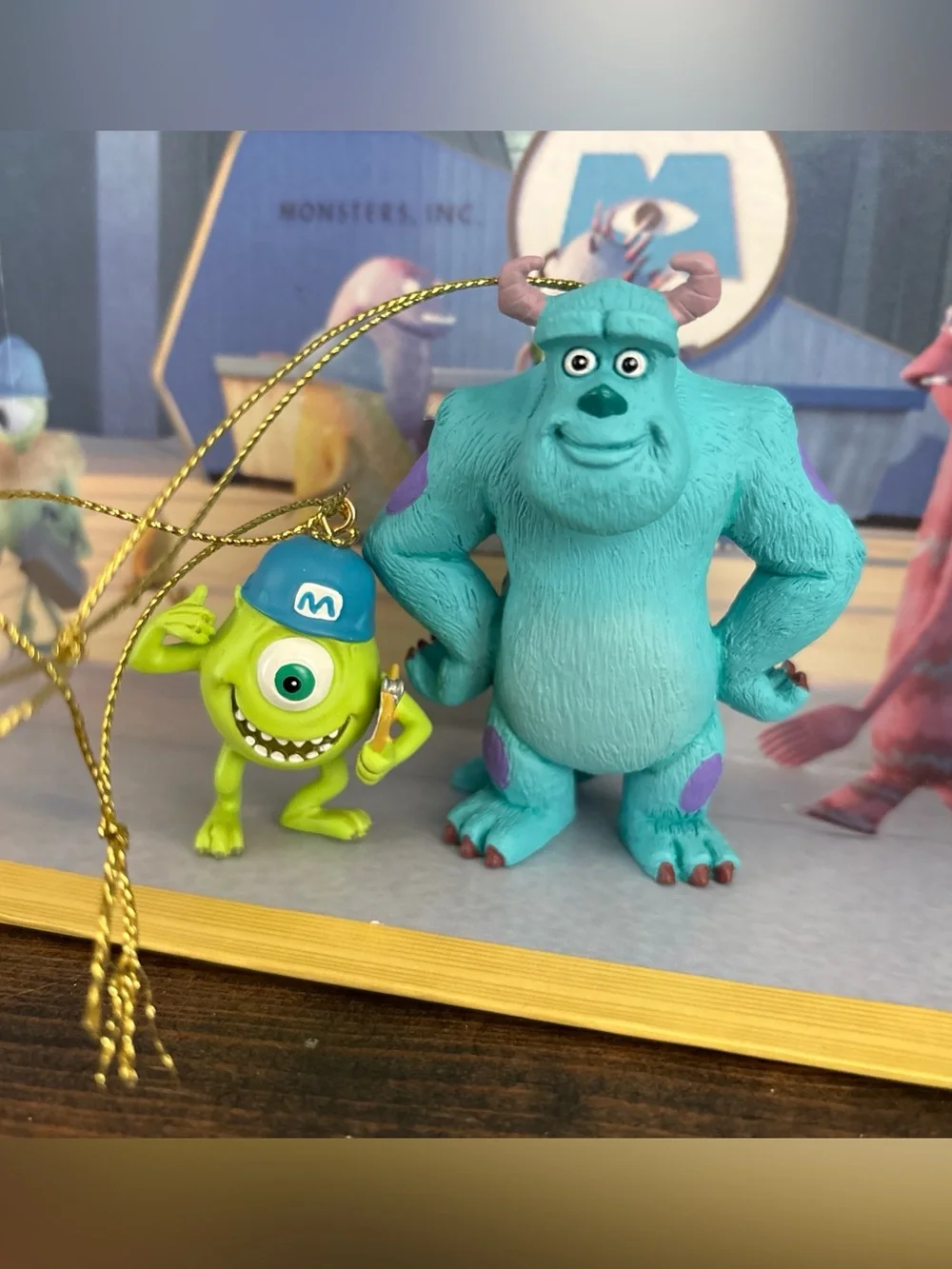 Disney Pixar Monsters, Inc. Storybook Ornament Set of 8